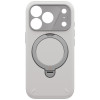 UNIQ Elix puzdro pre Apple iPhone 18 Pro / 17 Pro, 360 Rotating Kickstand, svetlosivá