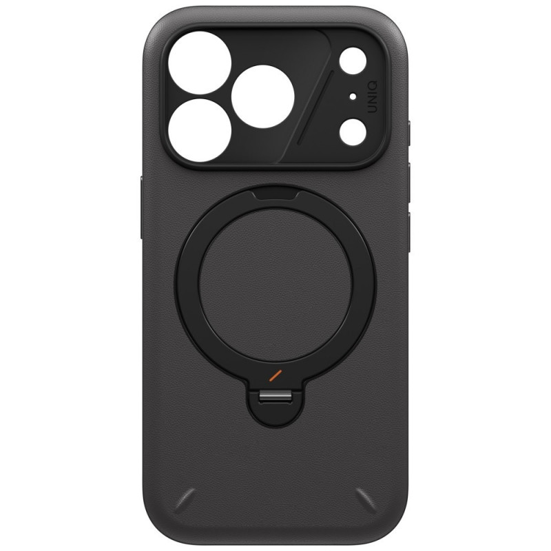 UNIQ Elix puzdro pre Apple iPhone 18 Pro / 17 Pro, 360° otočný stojan, sivé