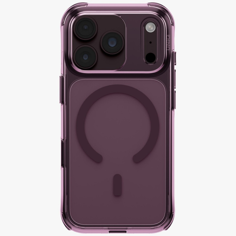 UNIQ LifePro Xtreme puzdro pre Apple iPhone 18 Pro / 17 Pro, Magclick Charging, bordová