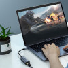 Ugreen CM199 sieťový adaptér USB-C na RJ45 Gigabit Ethernet, 1000 Mbps, sivý