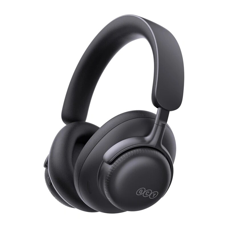 Bezdrôtové náhlavné slúchadlá QCY H6 Ultra, adaptívne ANC, Bluetooth 6.0, čierne