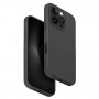 UNIQ Lino Hue puzdro pre Apple iPhone 16 Pro, Magclick nabíjanie, uhlíkovo sivá