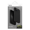 UNIQ Lino Hue puzdro pre Apple iPhone 16 Pro, Magclick nabíjanie, uhlíkovo sivá