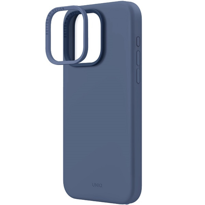 UNIQ Lino Hue puzdro pre Apple iPhone 15 Pro Max, MagClick Charging, tmavomodrá