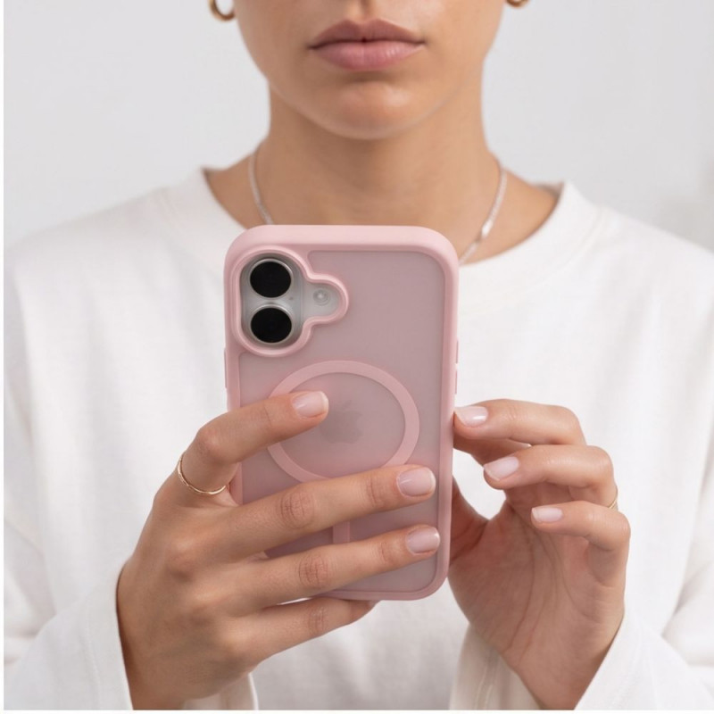 Tech-Protect BasicMag MagSafe puzdro pre Apple iPhone 17, matná ružová