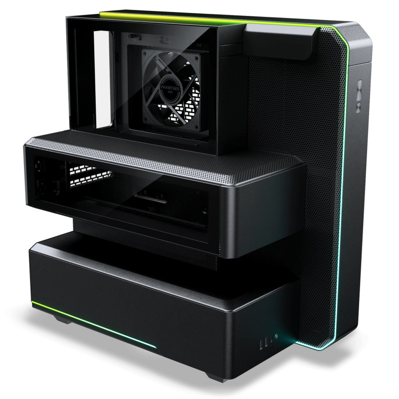 Phanteks EX5 Midi Tower PC skriňa, ATX, Direct Cooling, čierna