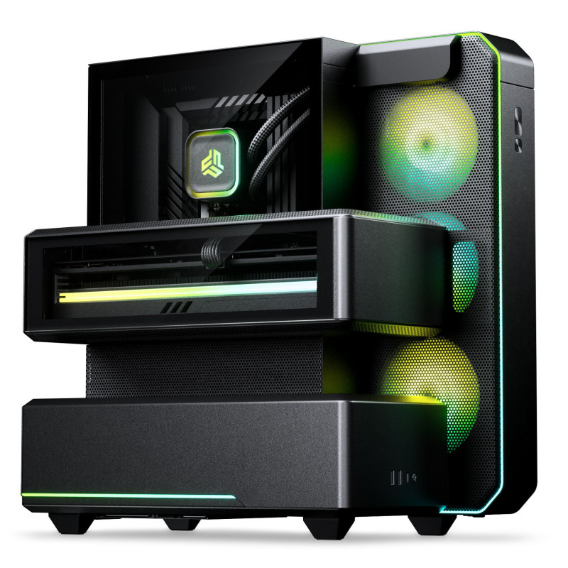 Phanteks EX5 Midi Tower PC skriňa, ATX, Direct Cooling, čierna