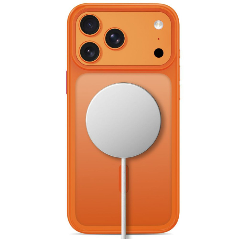 Tech-Protect Magmat MagSafe CC puzdro pre Apple iPhone 17 Pro / 18 Pro, matná cosmic orange