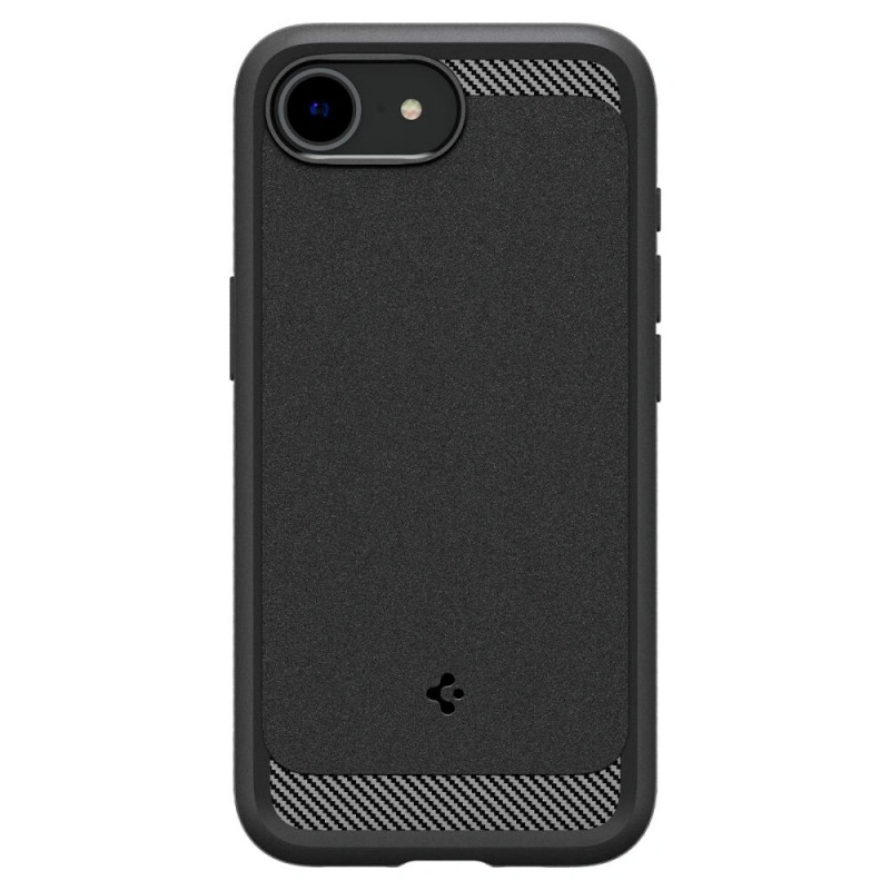 Spigen Rugged Armor Mag MagSafe puzdro pre Apple iPhone 17e / 16e, matná čierna