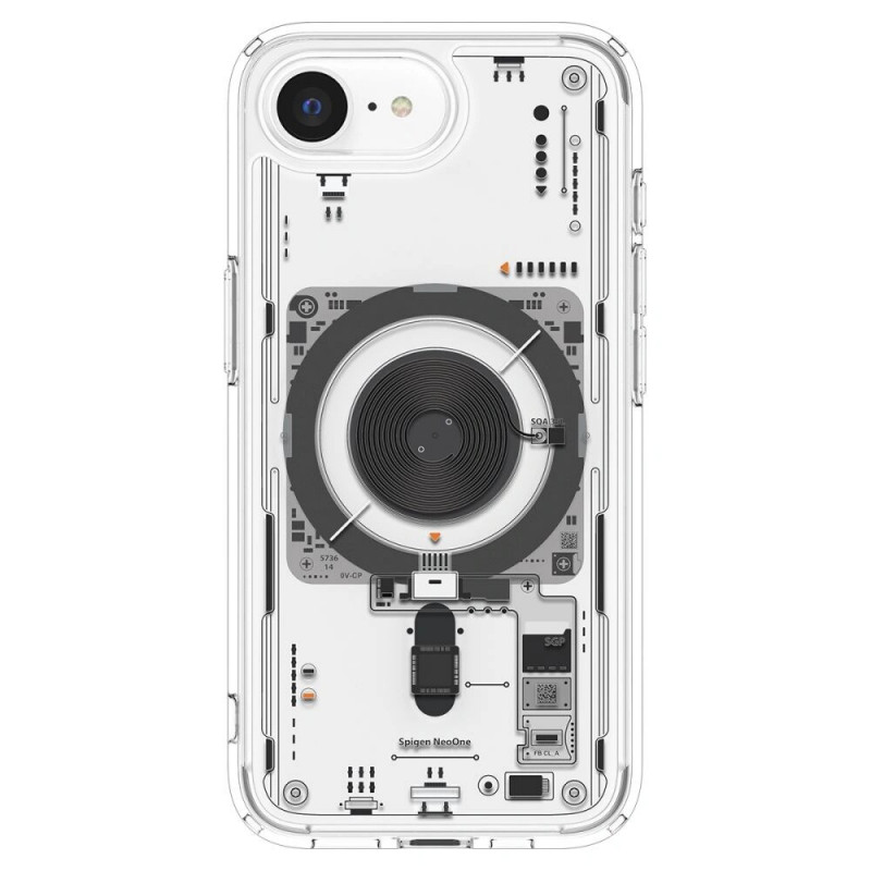 Spigen Ultra Hybrid Mag MagSafe puzdro pre Apple iPhone 17e / 16e, Neo One, transparentné