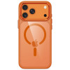 Tech-Protect Magmat MagSafe CC puzdro pre Apple iPhone 17 Pro / 18 Pro, Cosmic Orange / priehľadné