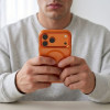 Tech-Protect Magmat MagSafe CC puzdro pre Apple iPhone 17 Pro / 18 Pro, Cosmic Orange / priehľadné
