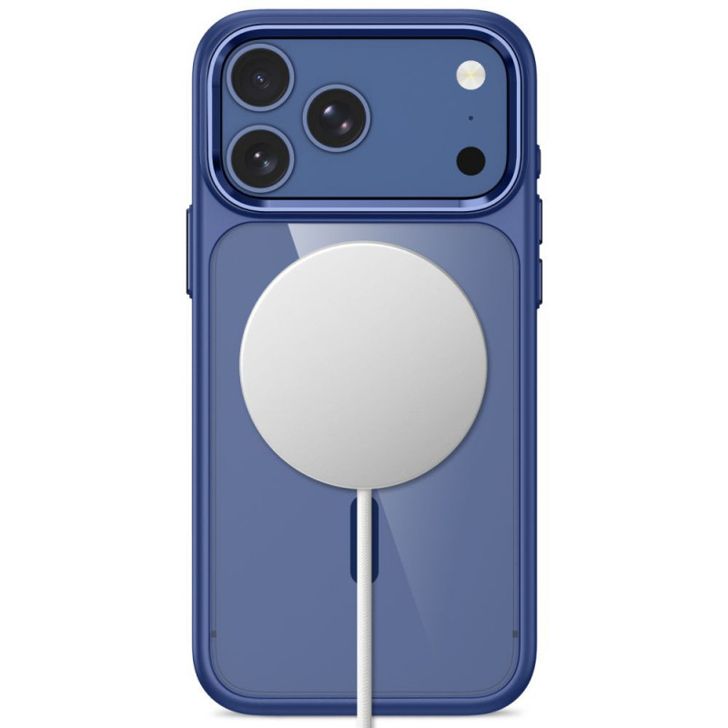 Tech-Protect Magmat MagSafe CC puzdro pre Apple iPhone 17 Pro / 18 Pro, Deep Blue / priehľadné