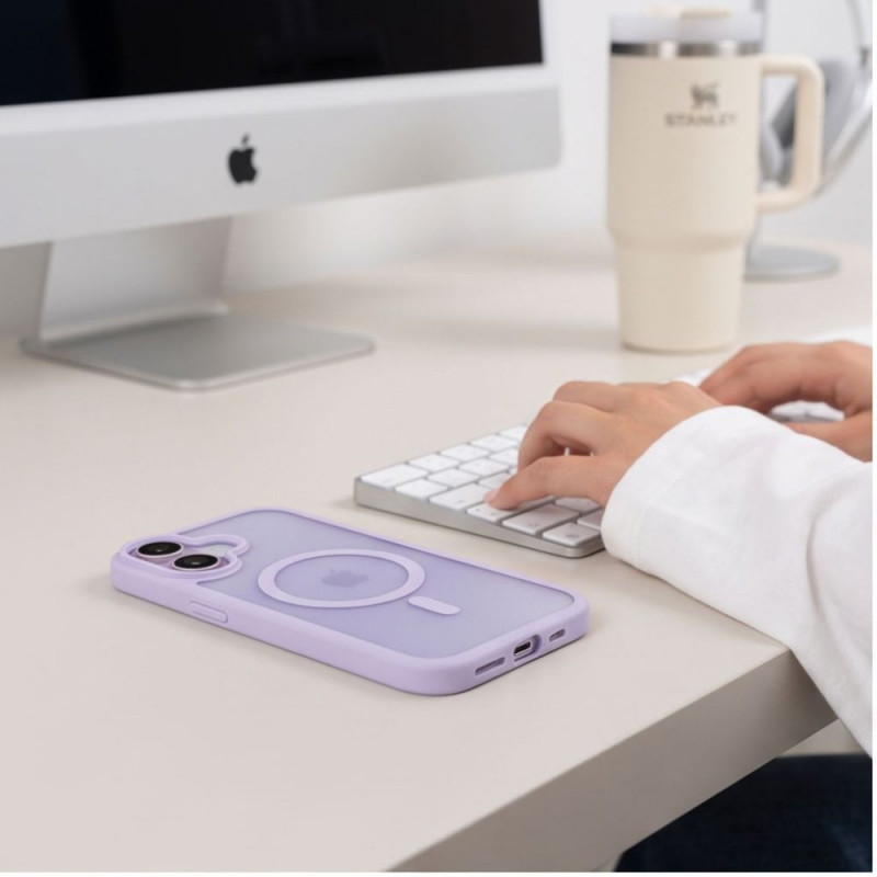 Tech-Protect BasicMag MagSafe puzdro pre Apple iPhone 17, matná levanduľová