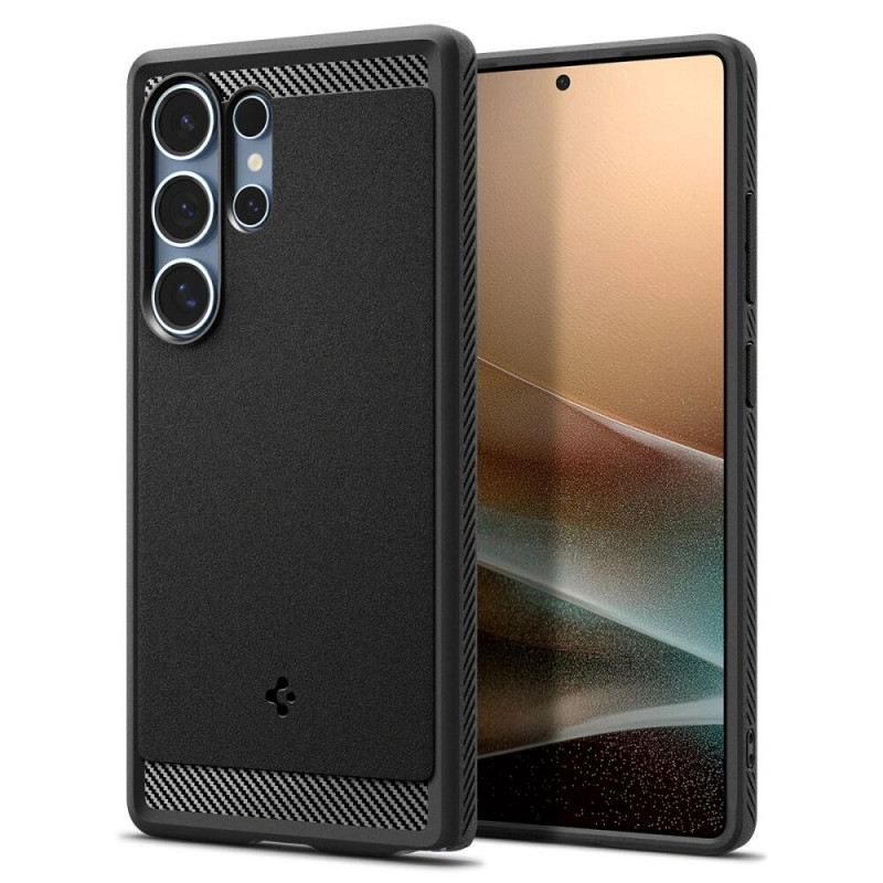 Spigen Rugged Armor Mag MagSafe puzdro pre Samsung Galaxy S25 Ultra, matná čierna