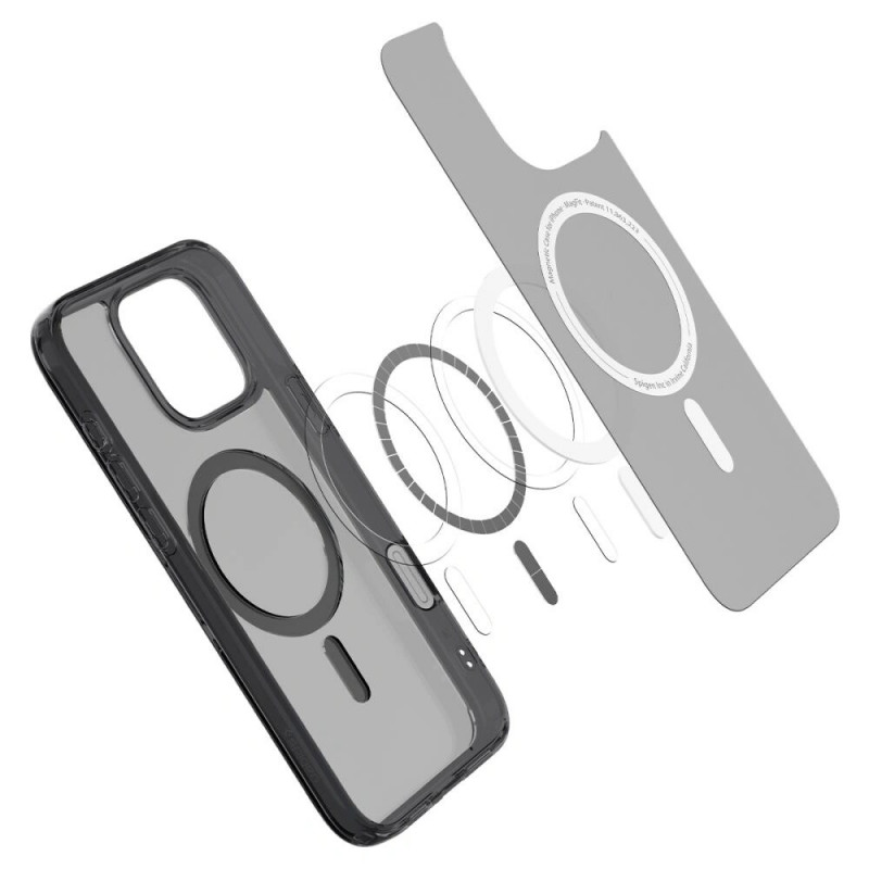 Spigen Ultra Hybrid T Mag MagSafe puzdro pre Apple iPhone 16 Pro, čierna Frost Black