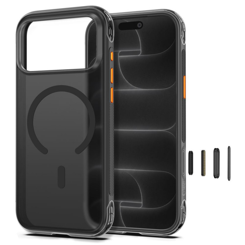 Tech-Protect MagAir MagSafe CC puzdro pre Apple iPhone 17 Pro Max / 18 Pro Max, matná čierna