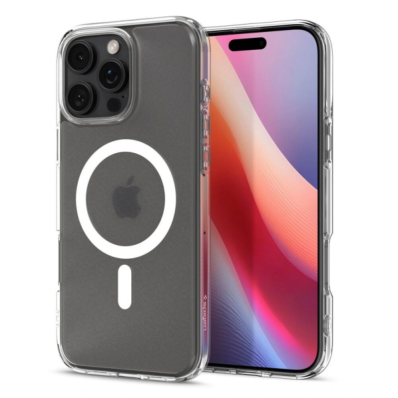 Spigen Ultra Hybrid Mag MagSafe puzdro pre Apple iPhone 16 Pro, priehľadné