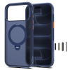 Tech-Protect MagAir Stand MagSafe CC puzdro pre Apple iPhone 17 Pro Max / 18 Pro Max, matná Deep Blue