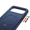 Tech-Protect MagAir Stand MagSafe CC puzdro pre Apple iPhone 17 Pro / 18 Pro, matná Deep Blue