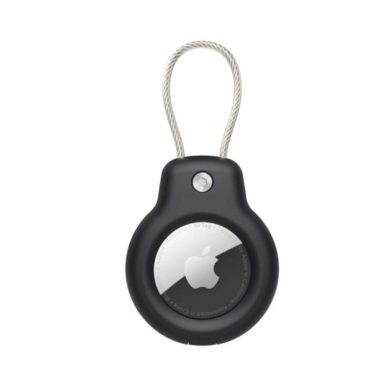 Tech-Protect Puzdro Rough Vein pre Apple AirTag, čierne (2 ks)