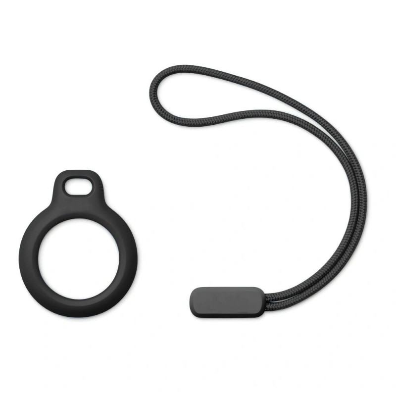 Ochranné puzdro na kľúčenku Tech-Protect Rough Chain pre Apple AirTag, čierne (2 ks)