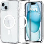 Puzdro Spigen Ultra Hybrid Mag s MagSafe pre Apple iPhone 15, biele