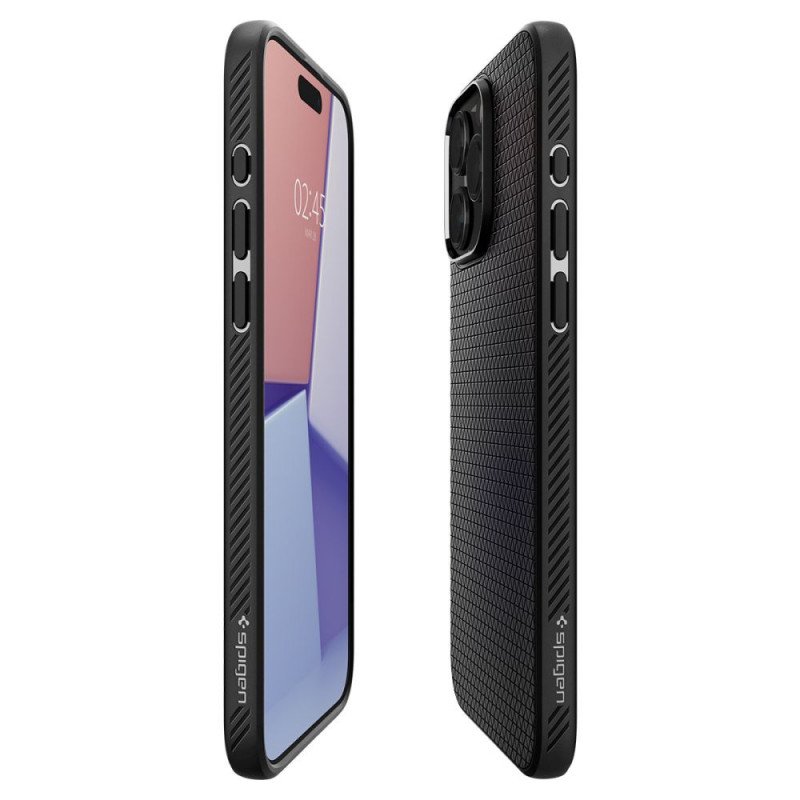 Spigen puzdro Liquid Air pre Apple iPhone 15 Pro, matná čierna