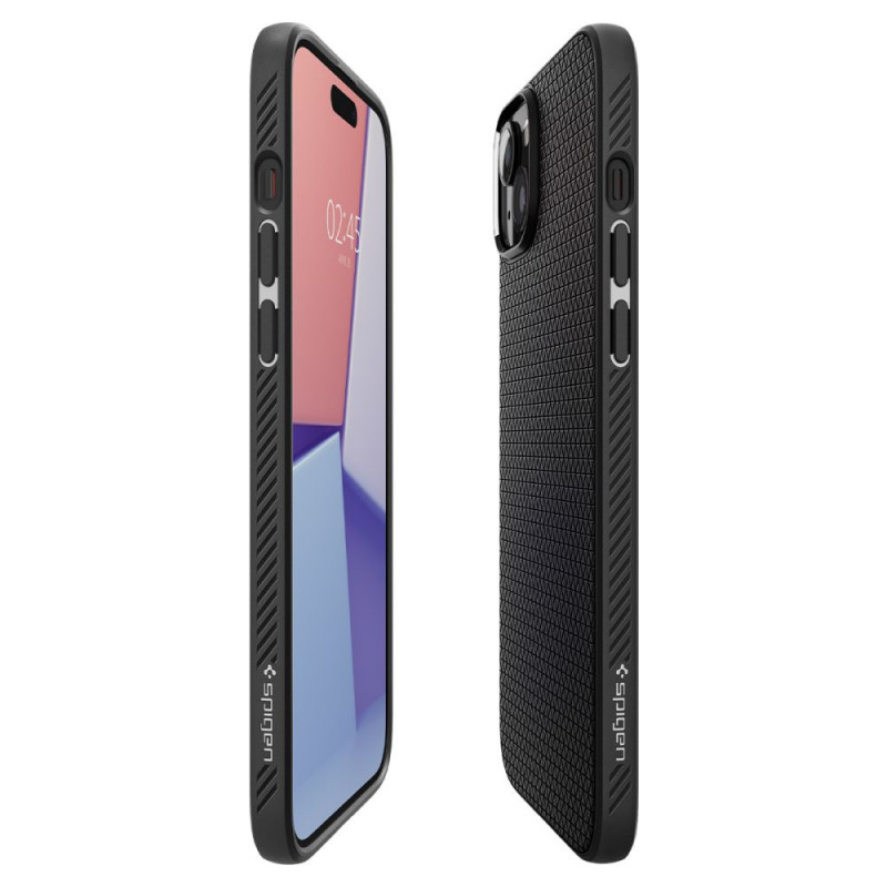 Spigen puzdro Liquid Air pre Apple iPhone 15 Plus / 14 Plus, matná čierna