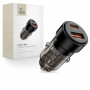 Tech-Protect CC03 2-portová autonabíjačka USB-A / USB-C, PD 75W, čierna