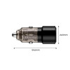 Tech-Protect CC03 2-portová autonabíjačka USB-A / USB-C, PD 75W, čierna