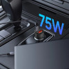 Tech-Protect CC03 2-portová autonabíjačka USB-A / USB-C, PD 75W, čierna