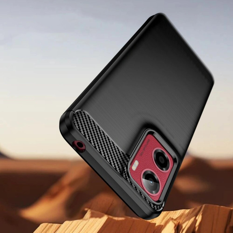 Tech-Protect TPUCarbon puzdro pre Motorola Moto G05 / E15, čierne