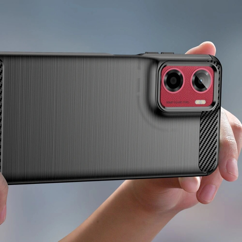 Tech-Protect TPUCarbon puzdro pre Motorola Moto G05 / E15, čierne
