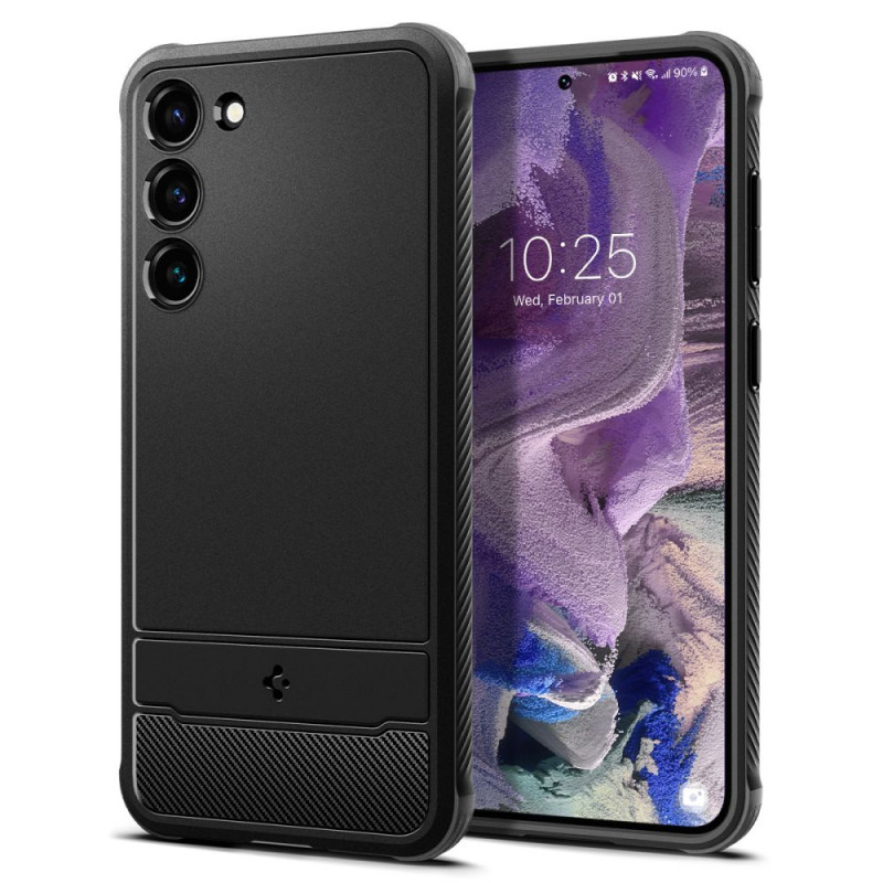 Spigen Puzdro Rugged Armor pre Samsung Galaxy S23, matná čierna