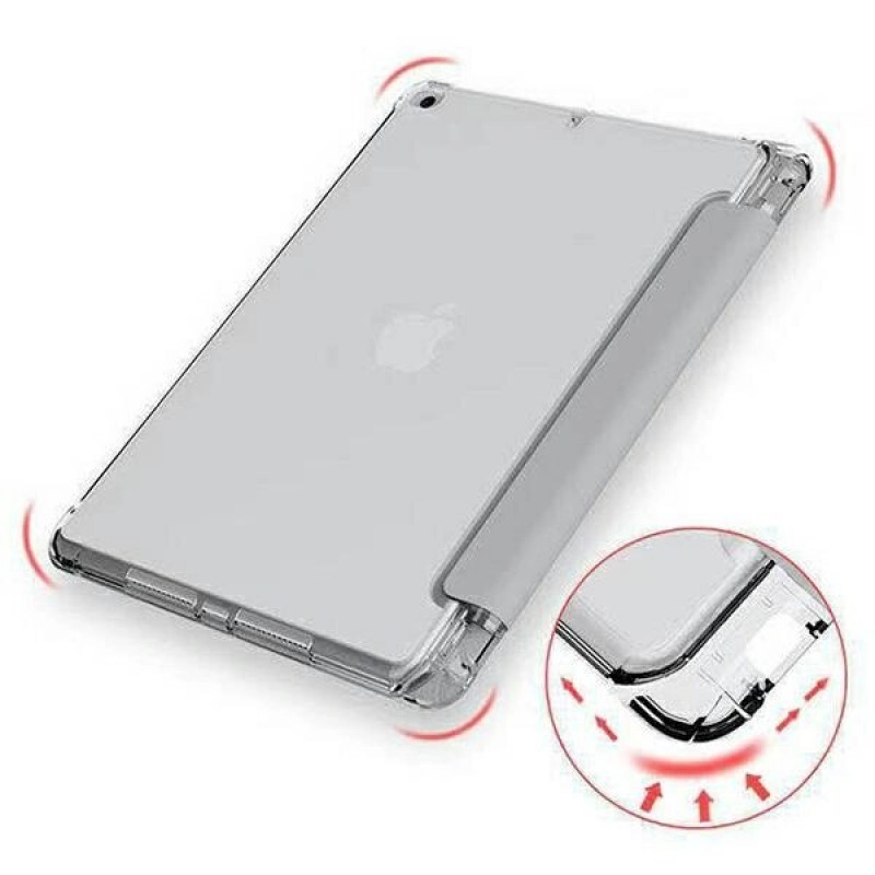 Mercury Clear Back Cover puzdro s priehľadnými zadnými dvierkami pre Apple iPad 10.9 2022 / 11 2025, čierne
