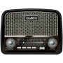 SVEN SRP-555 rádiový reproduktor, čierno-strieborný, 3 W, FM/AM/SW, USB, SD/microSD, batéria
