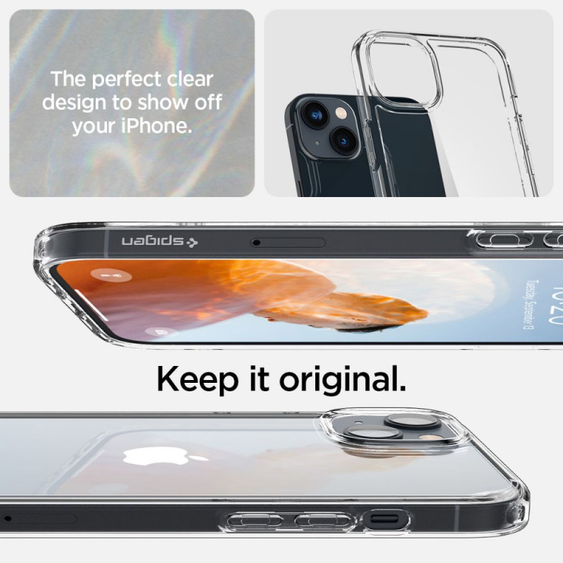 Spigen Ultra Hybrid (ACS05040) puzdro pre Apple iPhone 14, Crystal Clear