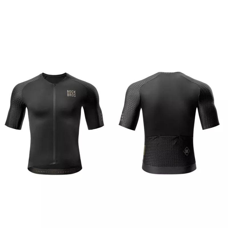 Rockbros YDDX011 Diamond krátky cyklistický dres s krátkym rukávom, veľkosť XL, čierna