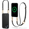 Spigen Cyrill Classic Charm Mag (ACS04948) puzdro MagSafe s remienkom pre Apple iPhone 14 Plus / 15 Plus, čierne