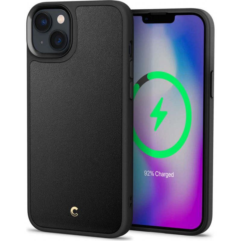 Spigen Cyrill Kajuk Mag (ACS04946) puzdro MagSafe pre Apple iPhone 14 Plus / 15 Plus, čierne