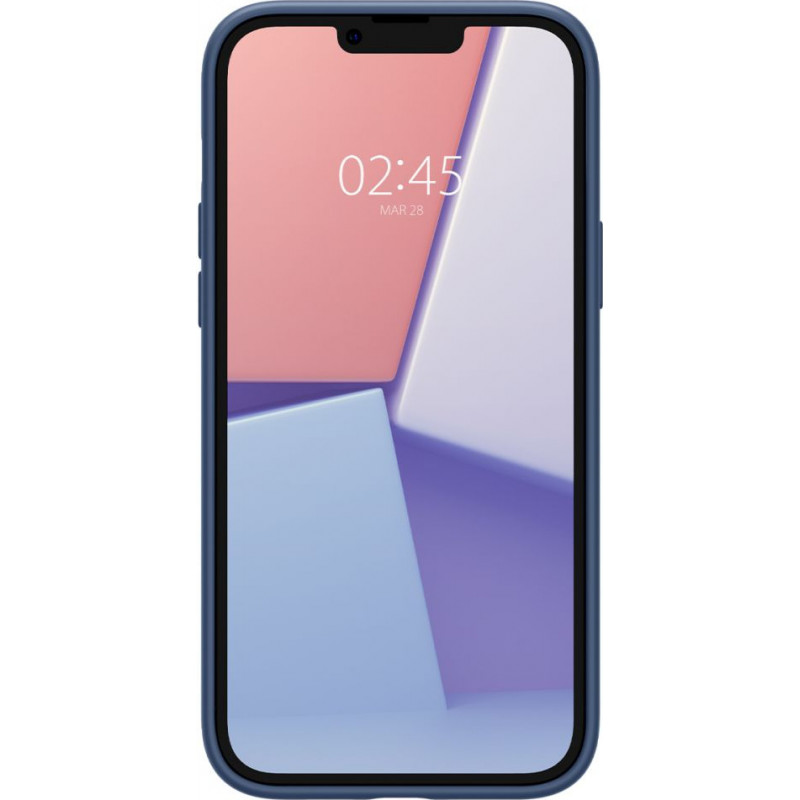 Spigen Silicone Fit Mag (ACS04921) puzdro MagSafe pre Apple iPhone 14 Plus / 15 Plus, námornícka modrá
