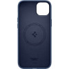 Spigen Silicone Fit Mag (ACS04921) puzdro MagSafe pre Apple iPhone 14 Plus / 15 Plus, námornícka modrá