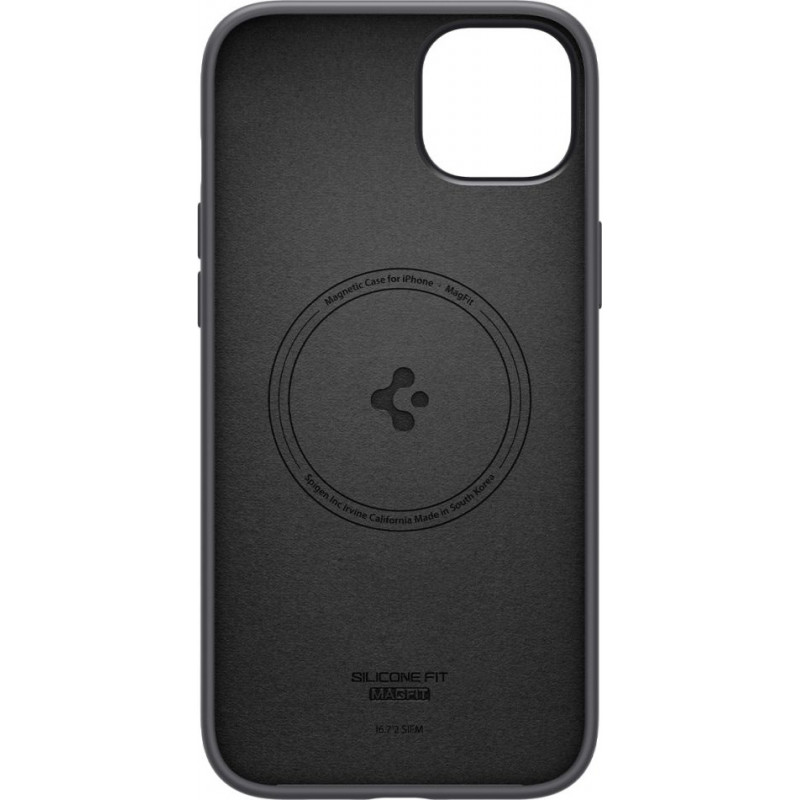 Spigen Silicone Fit Mag (ACS04920) puzdro MagSafe pre Apple iPhone 14 Plus / 15 Plus, čierne