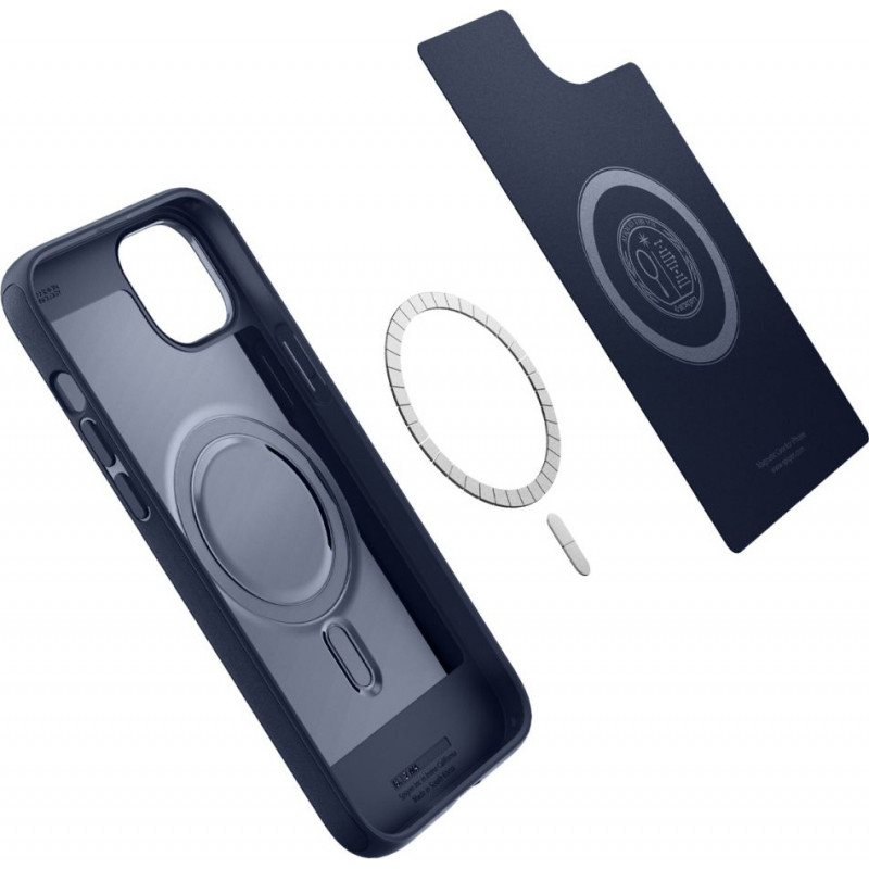 Spigen Mag Armor (ACS04919) puzdro pre Apple iPhone 14 Plus / 15 Plus, námornícka modrá