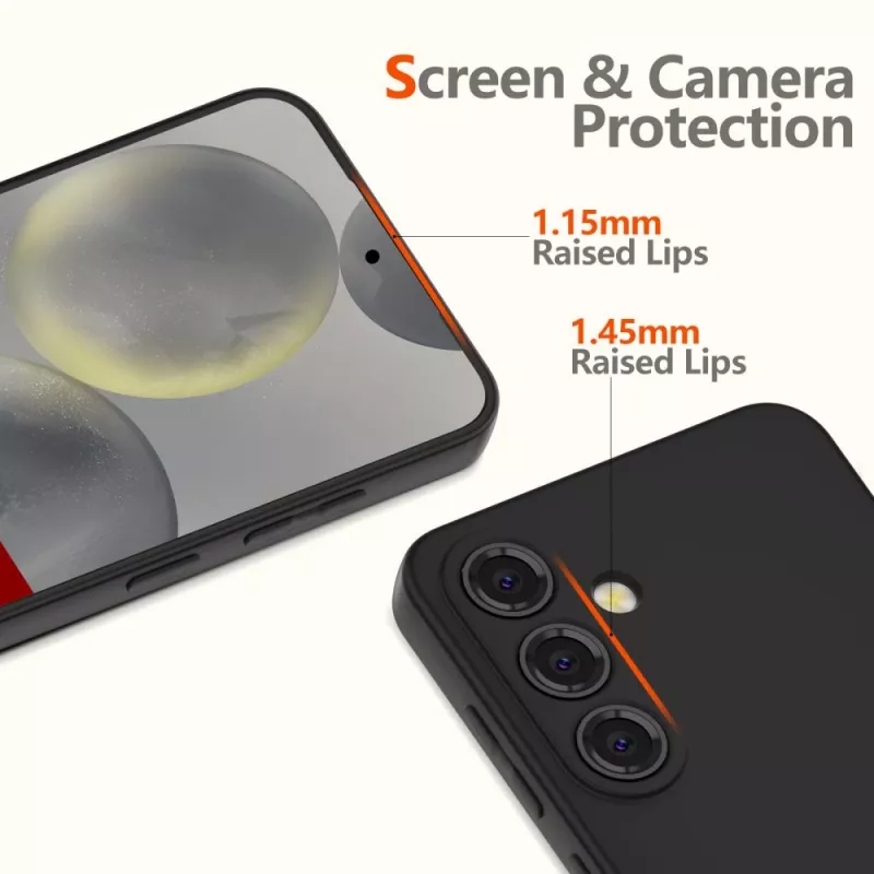 Silikónové puzdro Tech-Protect Icon pre Samsung Galaxy A56 5G, čierne