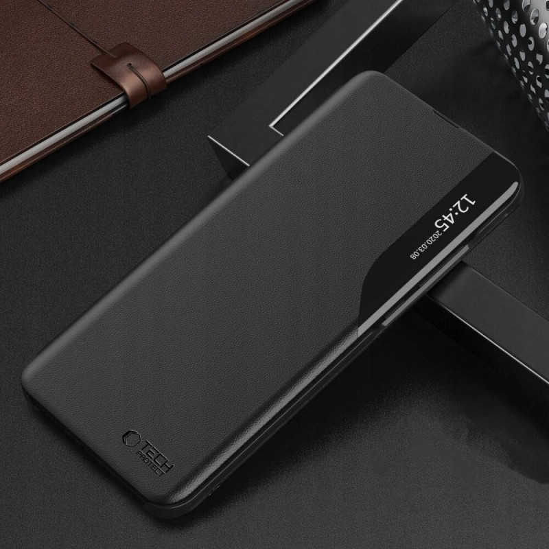 Puzdro Tech-Protect Smart View pre Xiaomi Redmi 12, čierne