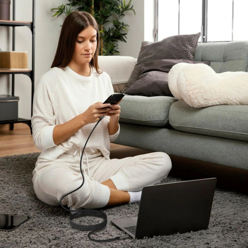 Kábel Tech-Protect UB10T Ultraboost USB-C / USB-C PD240W/QC4.0, 200 cm, čierny