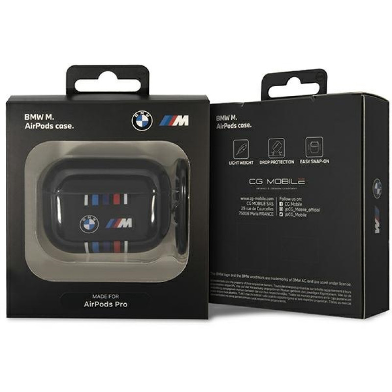 BMW BMAP22SWTK kryt na Apple AirPods Pro, Multiple Colored Lines, čierny