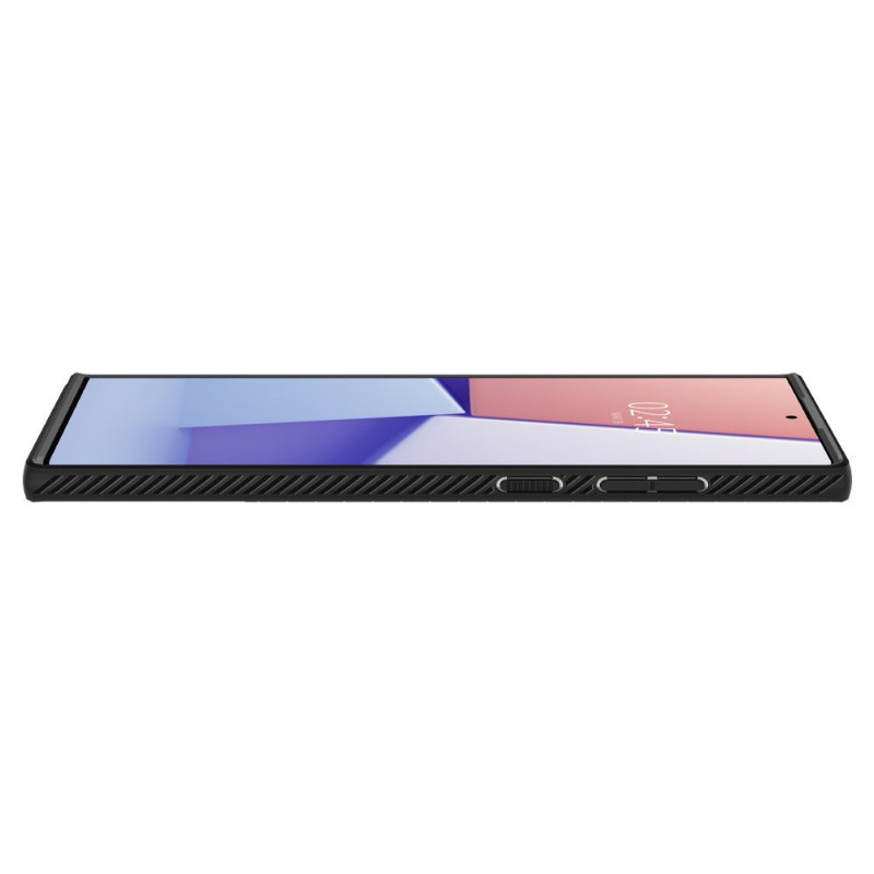 Spigen Liquid Air puzdro na Samsung Galaxy S22 Ultra, matná čierna